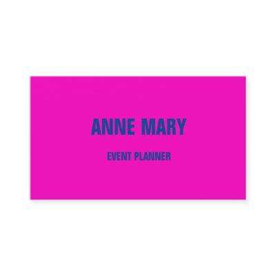 Hot Pink Blue Modern Bold Bright Colorful Trendy