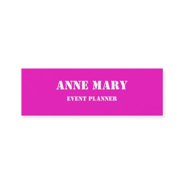 Hot Pink Bright Colorful Wedding Event Planner Mini