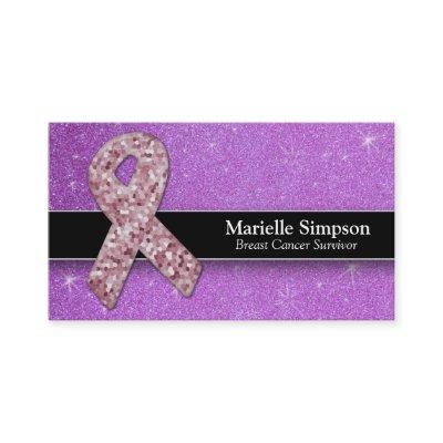 Hot Pink Glitter Life Coach Survivor Breast Cancer