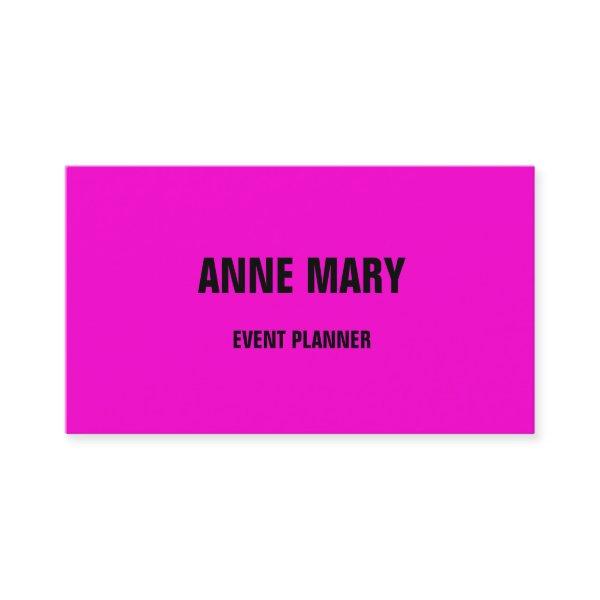 Hot Pink Modern Bold Bright Colorful Simple Cool