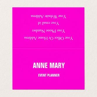 Hot Pink Modern Bold Bright Colorful Simple Trendy