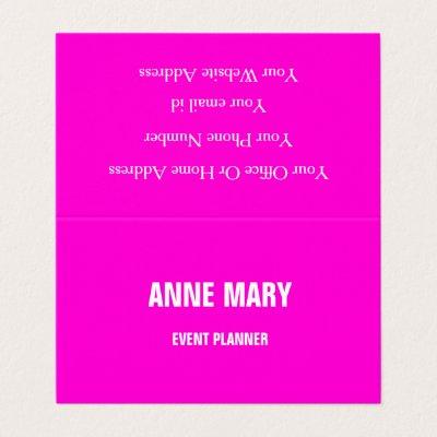 Hot Pink Modern Bold Bright Colorful Simple Trendy