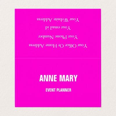 Hot Pink Modern Bold Bright Colorful Simple Trendy