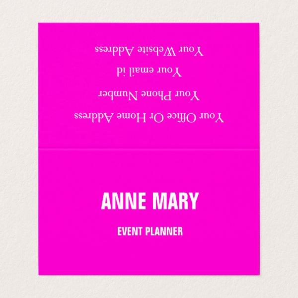 Hot Pink Modern Bold Bright Colorful Simple Trendy