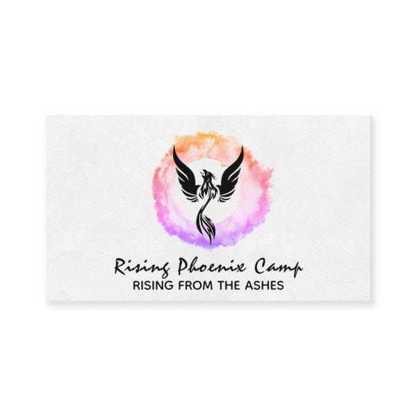 *~* Hot Pink Ombre Ring of Fire Black Phoenix