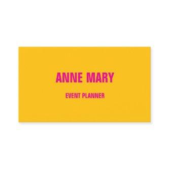 Hot Pink Orange Yellow Colorful Event Planner 2025