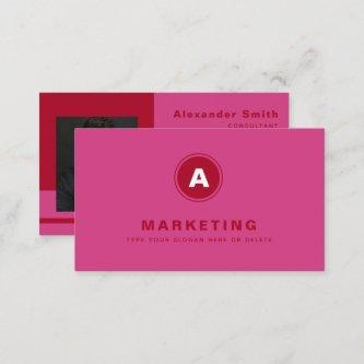 Hot Pink Red Business Marketing Professional Photo