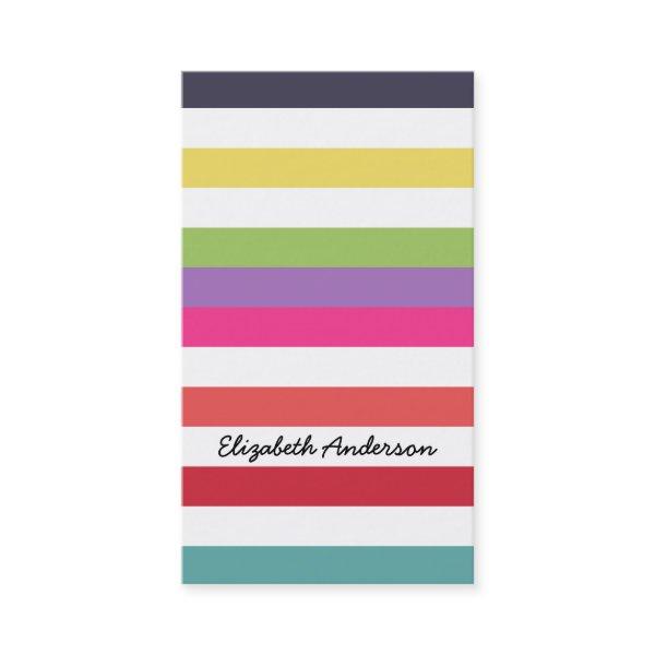 Hot Rainbow Stripes In Fall Fashion Colors