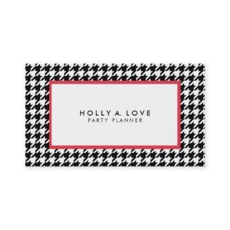 Houndstooth #2 | Black & White | Customizable
