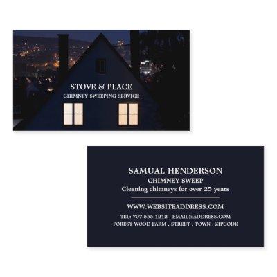 House at Night Portrait, Chimney Sweep