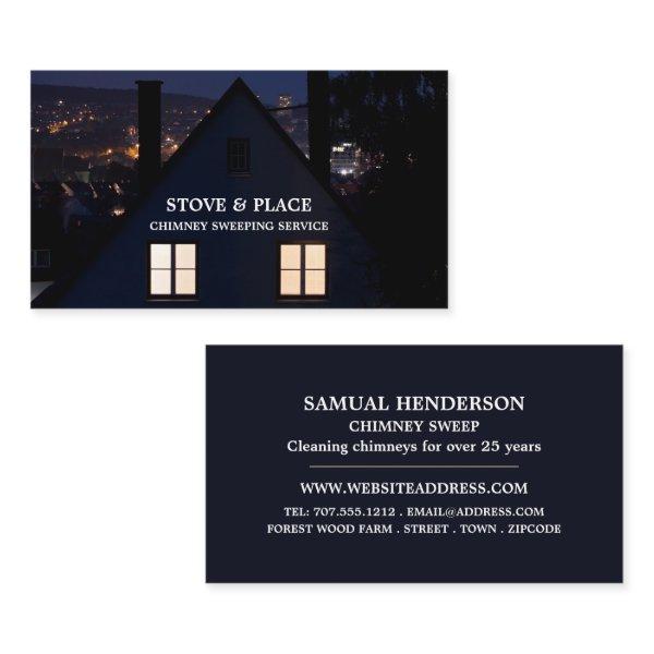 House at Night Portrait, Chimney Sweep
