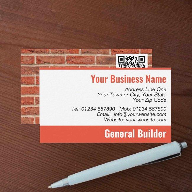 House Builder Bricks Pattern with QR Code