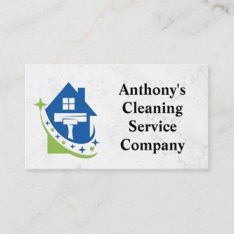 House Clean Squeegee Logo | Sanitizing