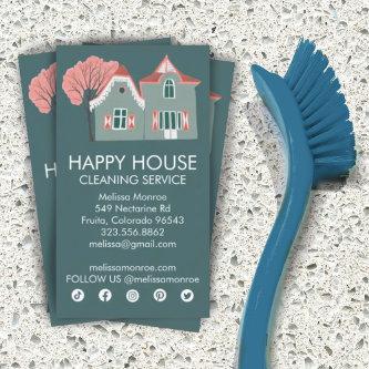 House Cleaning Home Services Charming Social Icons