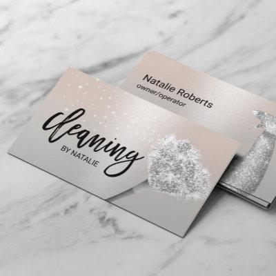 House Cleaning Housekeeping Service Modern Silver