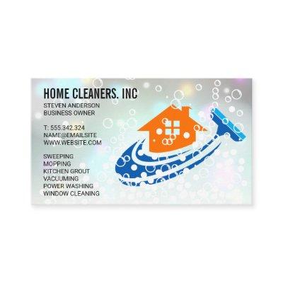 House Cleaning Logo | Maid | Soap Bubbles