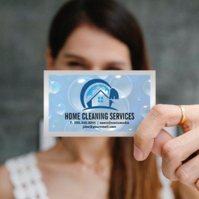 House Cleaning Logo | Soap Bubbles