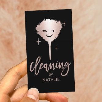 House Cleaning Smiling Feather Duster Housekeeping