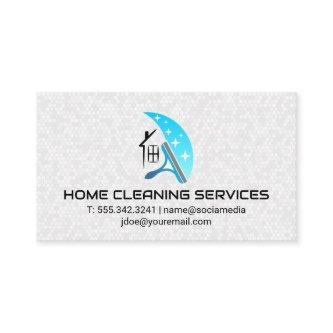 House Cleaning Squeegee Logo | Tiling Background