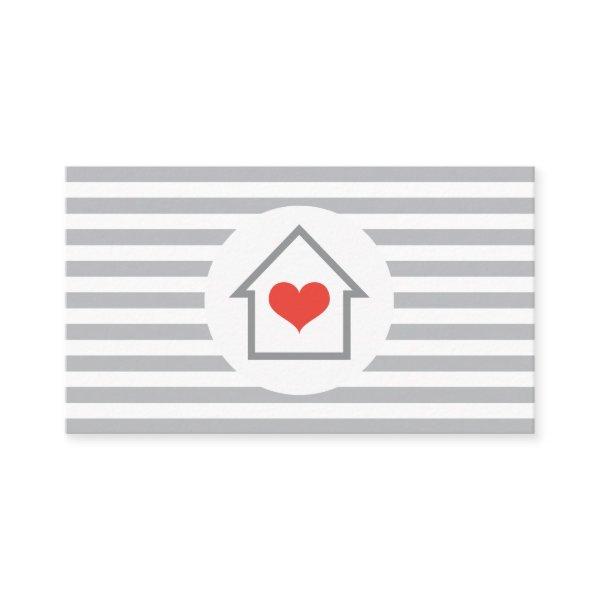House heart real estate agent interior decorator