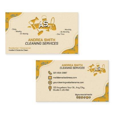 House Keeping Cleaning Commercial Services Yellow