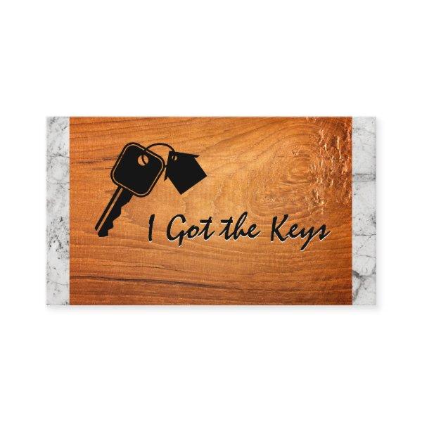 House Keys | Wood Marble