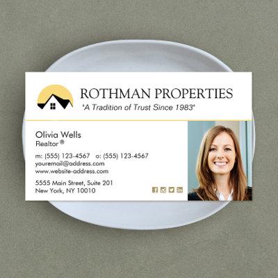 House Logo Real Estate Agent  Add Photo Business B
