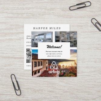 House rental picture and logo Airbnb QR Business C Square