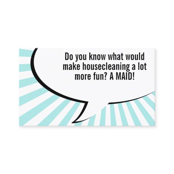 housecleaning maid joke