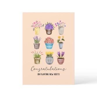 Housewarming Congratulations New Home Stylish Boho Card