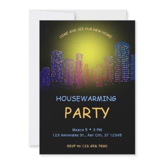 Housewarming Party Invitation, Party Open House  Invitation