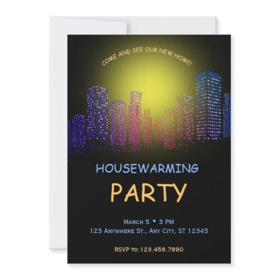 Housewarming Party Invitation, Party Open House  Invitation