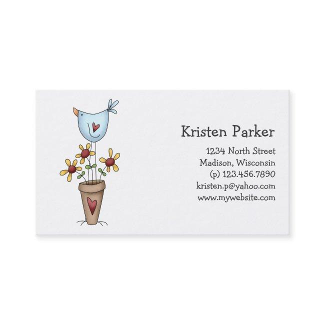 How Does Your Garden Grow · Bird & Flowers