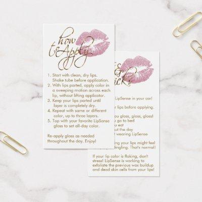 How to Apply -  Pink Lips
