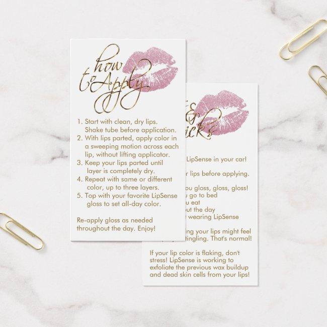 How to Apply - Pink Lips