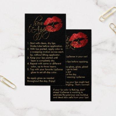How to Apply - Red Lips on Black
