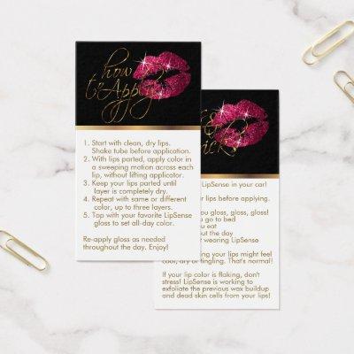 How to Apply & Tips -  Hot Pink Glitter Lips