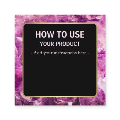 How To Use Amethyst Crystal Instruction Cards