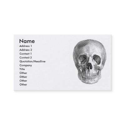 Human skull anatomy sketch drawing