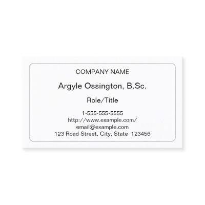 Humble, Dapper, Corporate