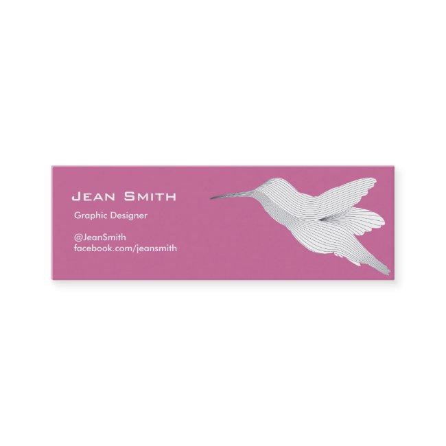 Hummingbird Purple Profile Card