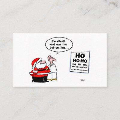Humorous Eye Doctor Christmas Season