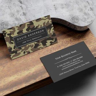 Hunter Stylish Military Camouflage Camo Pattern