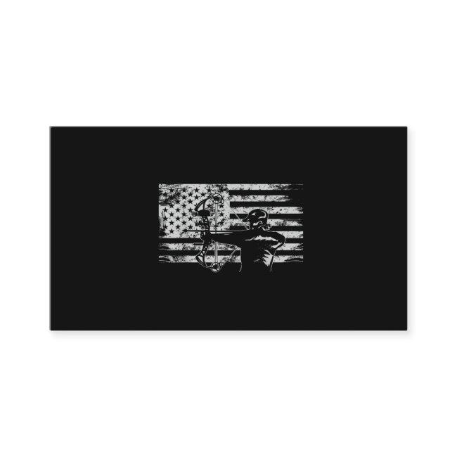 Hunting Archer American Flag Bowhunting Hunt