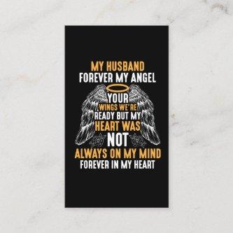 Husband Heaven Forever Angel Memory widow Hubby