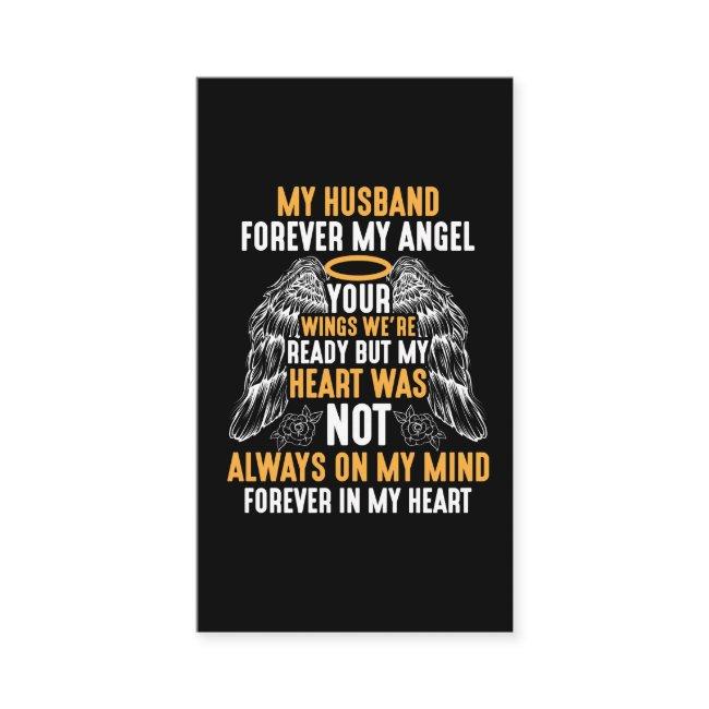 Husband Heaven Forever Angel Memory widow Hubby