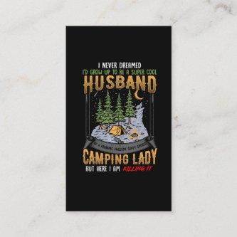 Husband of a Camping Lady Wife Dad Camper