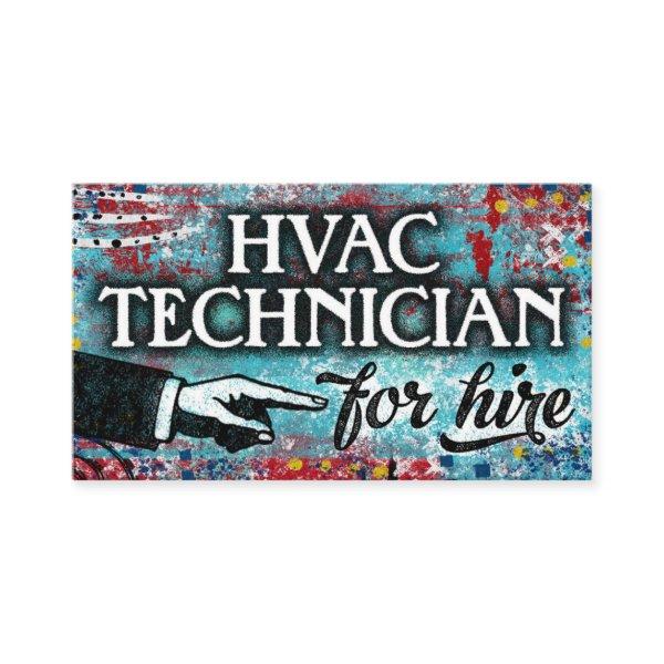 HVAC Technician For Hire  - Blue Red