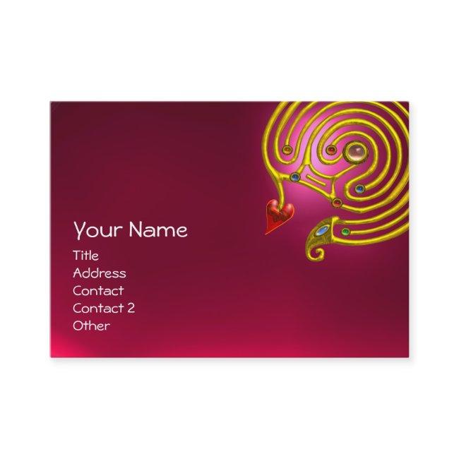 HYPER LABYRINTH RUBY ,black red yellow pink