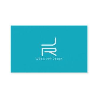Hyper minimal abstract initials logo